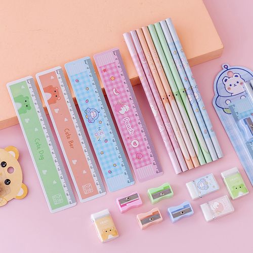 新款六一兒童節禮物女孩學習用品套裝禮盒禮包小學生鉛筆文具 t